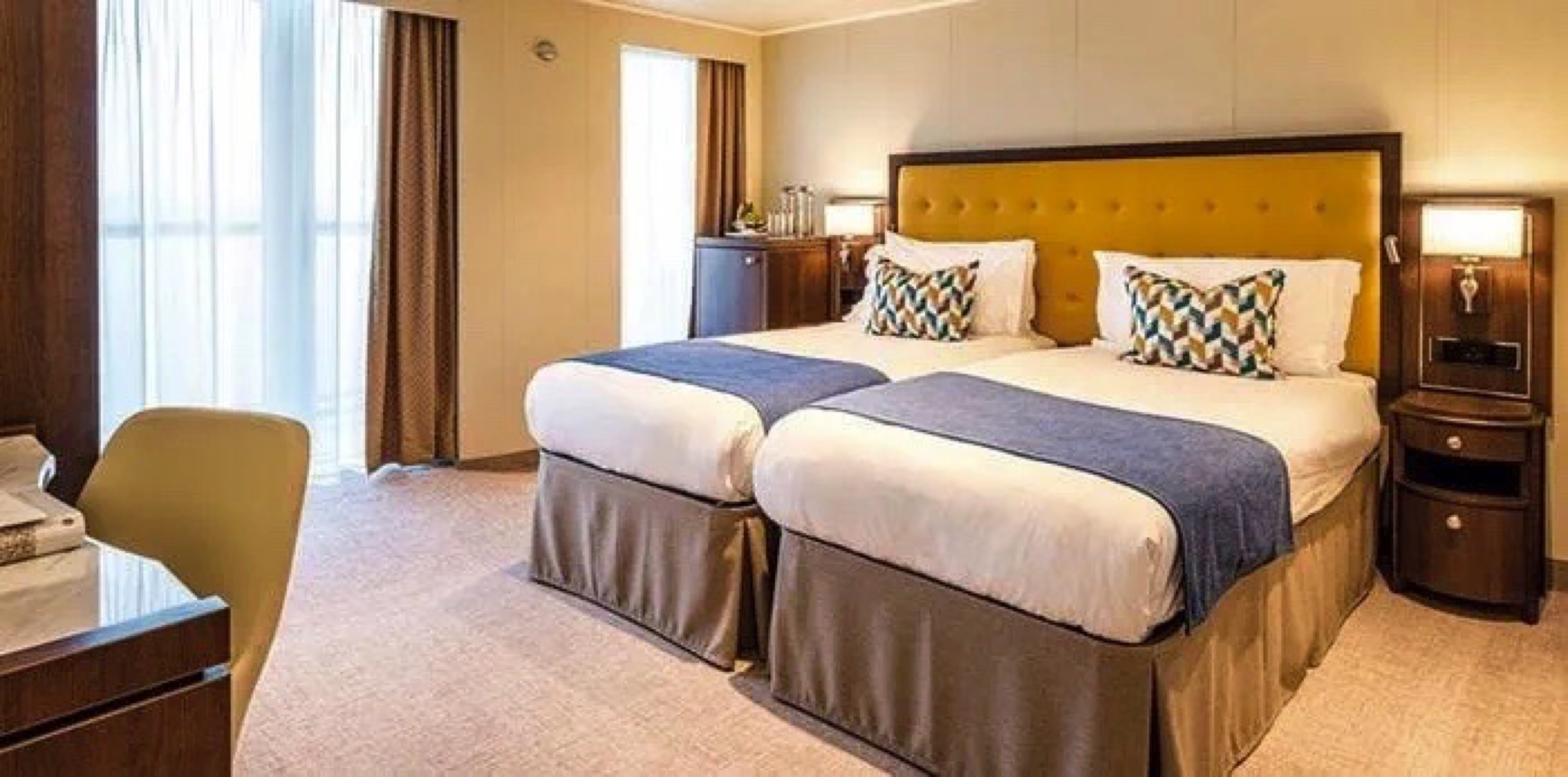 SAGA Cruises, Spirit of Discovery, Adapted Standard Twin with Balcony 1.jpg